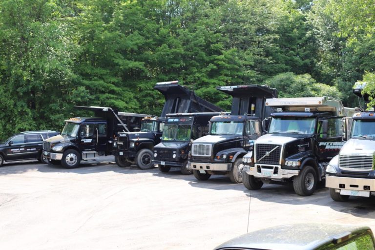 The Pittore Brothers Paving crew and equipment on a job site
