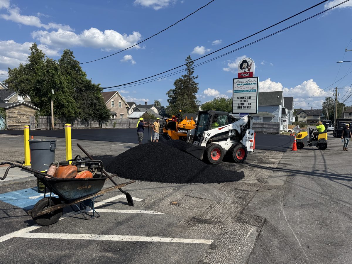 Smooth new pavement on a Southern NH paving job