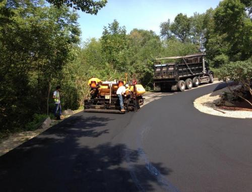 Paving a driveway on a hill pittore brothers